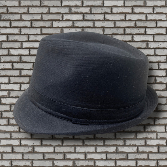 Bio Domes Sz L/XL Black Fedora Gangster Hat Trilby Cuban 100% Cotton - Picture 2 of 6